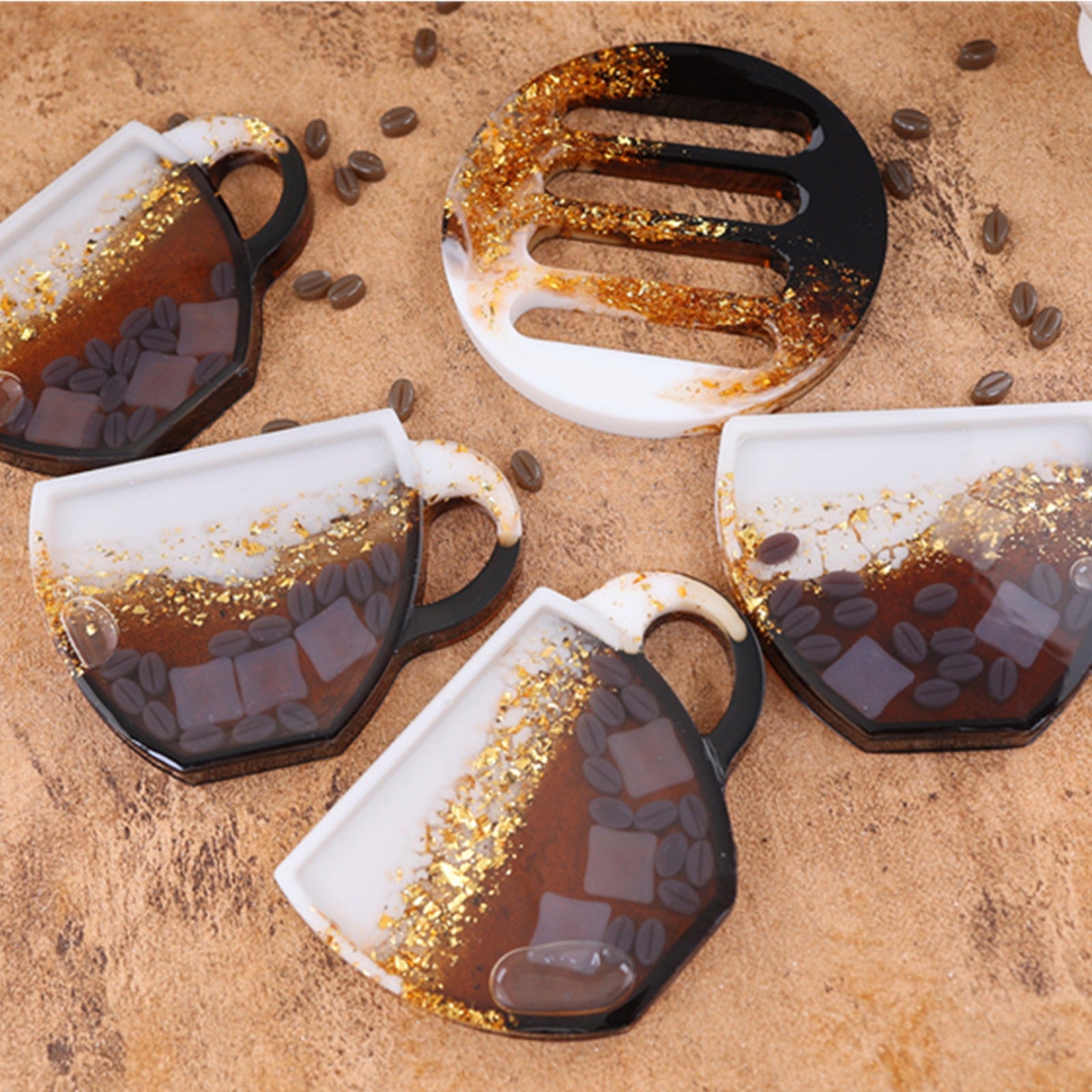 coffee cup silicone resin mold kit