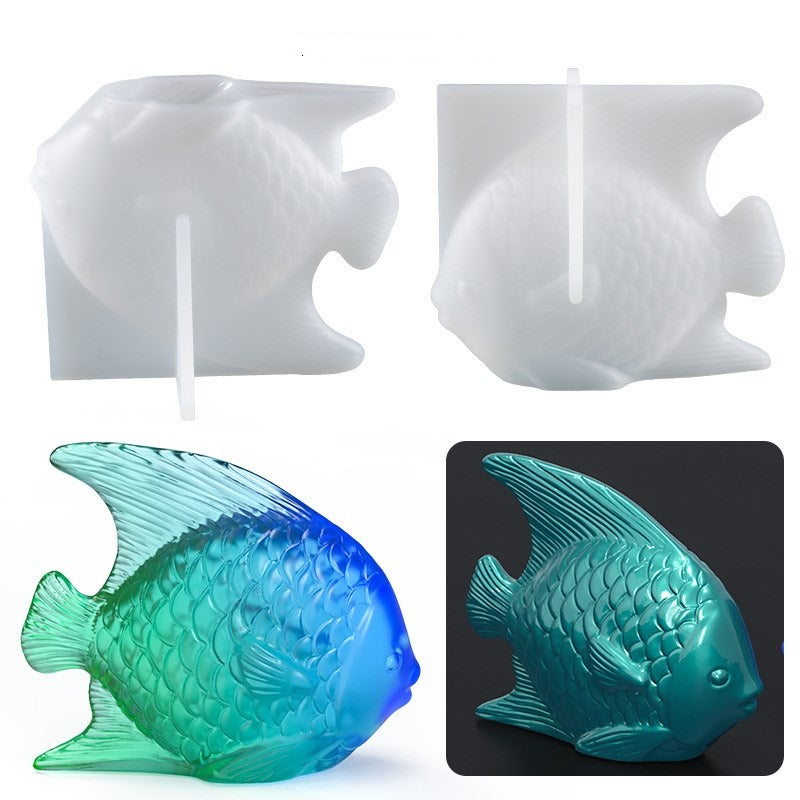 3d fish silicone resin mold