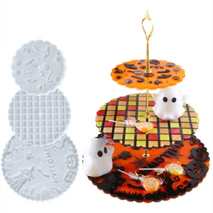 halloween silicone resin cake stand mold