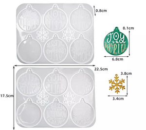 Christmas ornament silicone resin mold