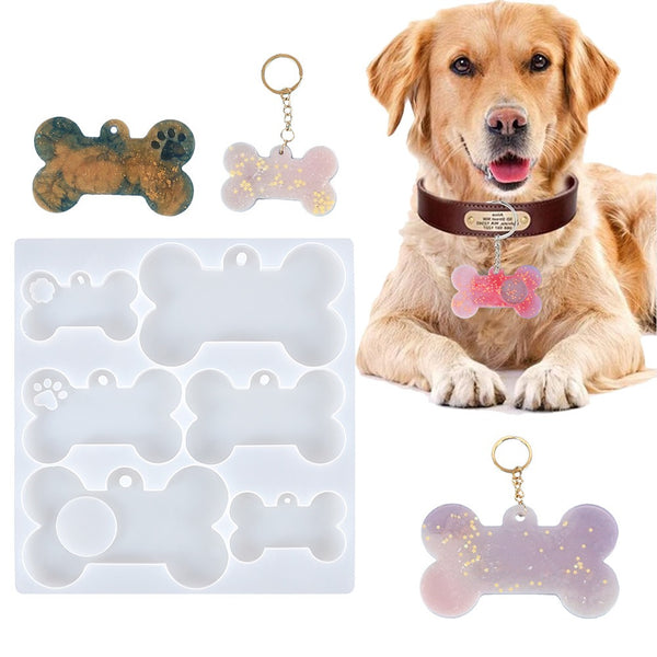 Resin Dog Collar Make Dog Tags Near Me Multi Dog Bone Tag Silicone
