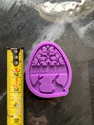 happy easter resin silicone mold