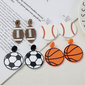 Earring Resin Sports Jewelry Silicone Mold, Soccer, Softball