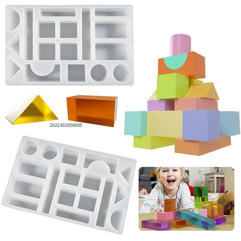 silicone resin mold building blocks block