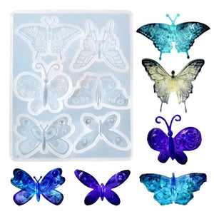 butterfly moth silicone resin mold