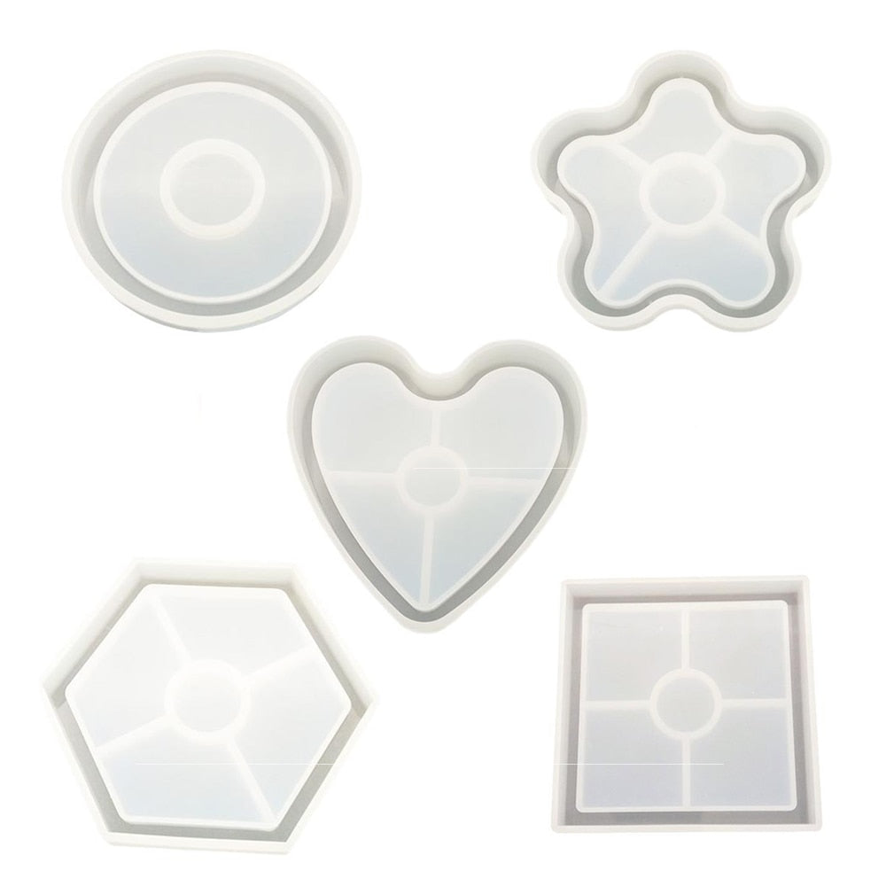 Flower Coaster Resin Molds Large Silicone Coaster Molds for Resin Tray  Epoxy Mold Coaster Casting Mold - Silicone Molds Wholesale & Retail -  Fondant, Soap, Candy, DIY Cake Molds