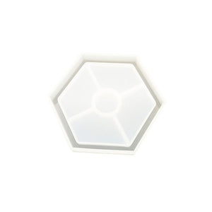 hexagon coaster silicone resin mold 