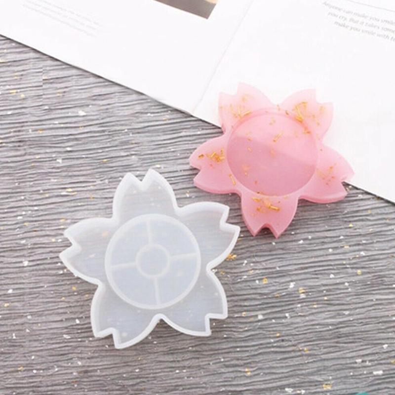 Sakura Tea Tray Coaster Silicone Mold-sakura Coaster Mold-flower
