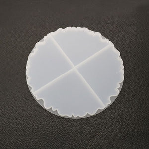 resin geode coaster mold silicone coasters for epoxy art agate slice