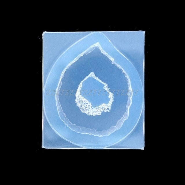 crystal resin geode art silicone jewelry epoxy mold agate slice