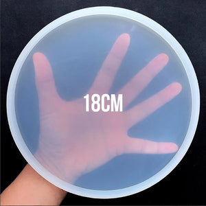 Petri dish round silicone big coaster mold for resin