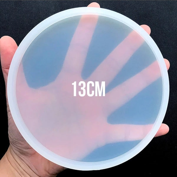 Petri dish round silicone big coaster mold for resin