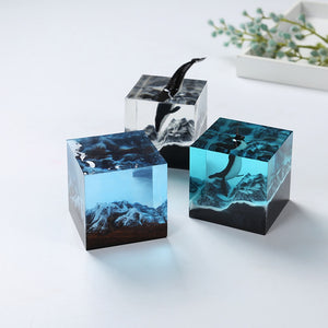 resin cube square silicone mold for dried flowers