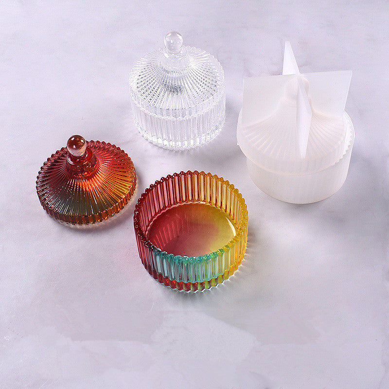 trinket dish resin silicone mold jewelry box candy dish mould