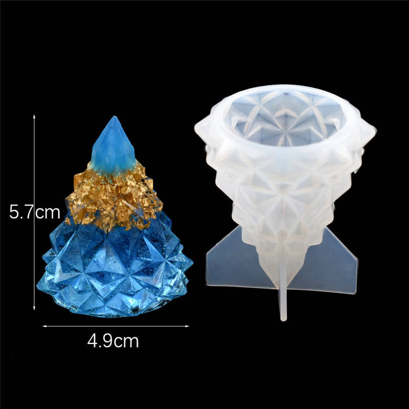 3D Christmas tree silicone resin mold