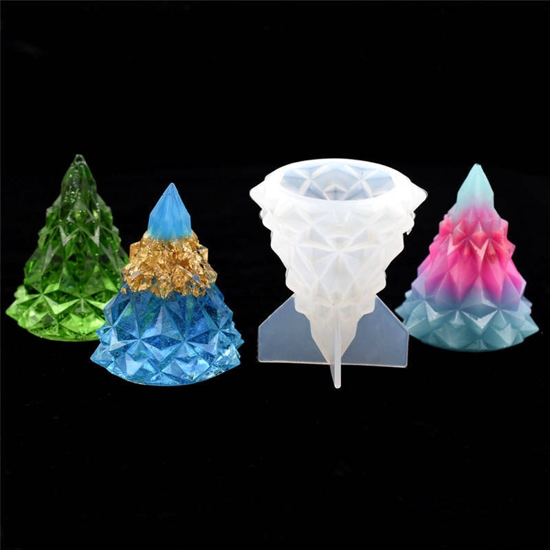 3D Christmas tree silicone resin mold