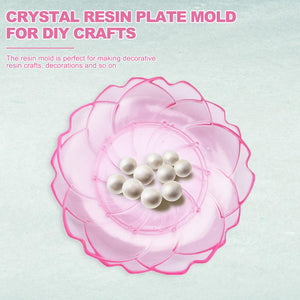 flower resin jewelry dish trinket silicone mold