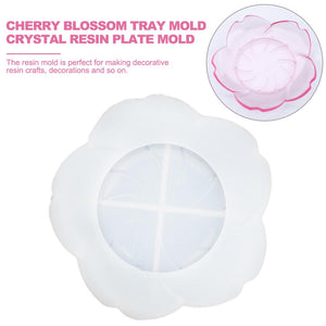 flower resin jewelry dish trinket silicone mold