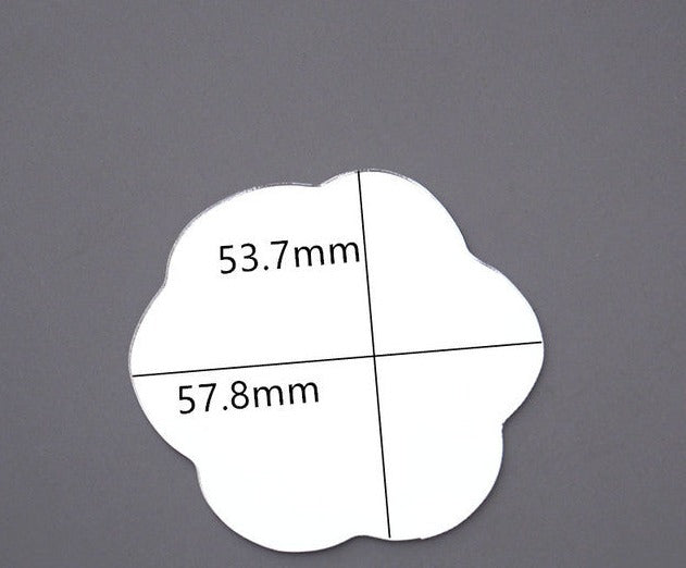 flower mirror for silicone compact resin molds