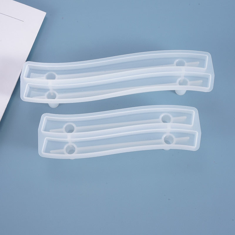 silicone reisn mold handle hardware for tray trays