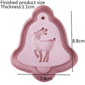 reindeer craft resin silicone ornament mold