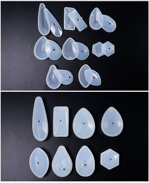 silicone pendant resin mold kit tear drop