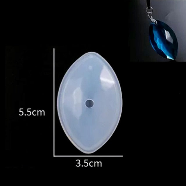 silicone pendant resin mold kit oval
