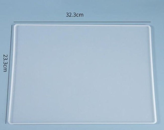 rectangle writing board placemant resin silicone mold