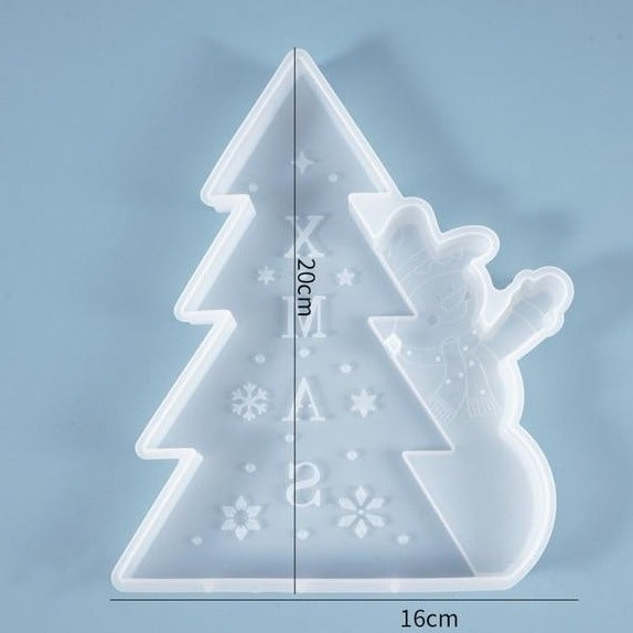 christmas snowman christmas tree resin mold silicone 