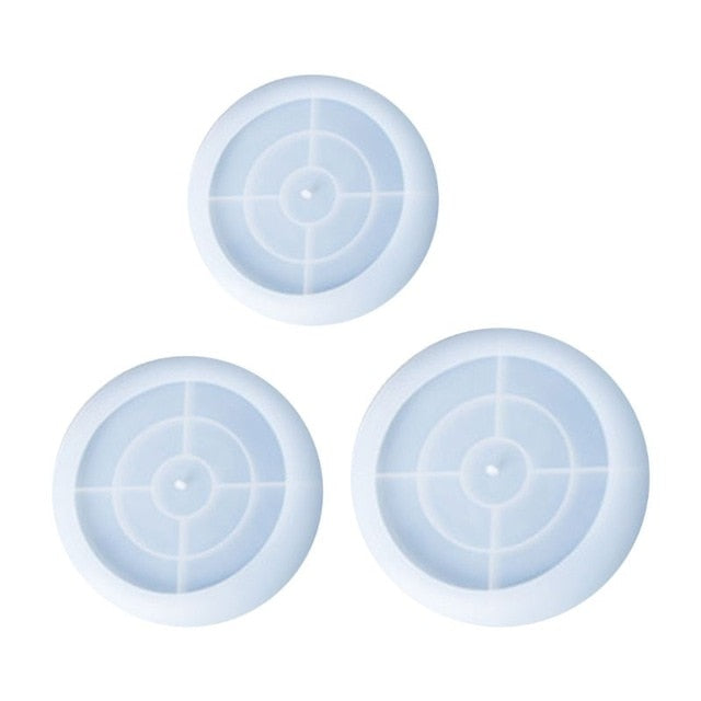 three tier silicone resin tray mold round