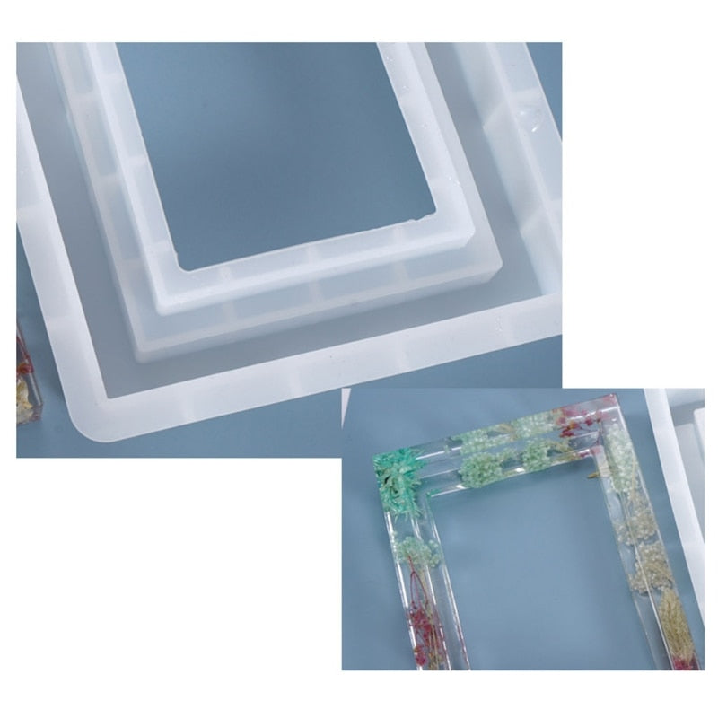 resin frame silicone mold 4x6