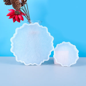 Sunflower resin mold silicone coaster