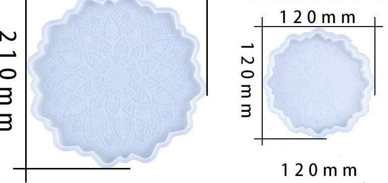 Sunflower resin mold silicone coaster