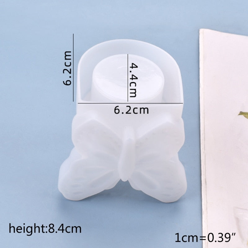 butterfly resin mold silicone candle holder