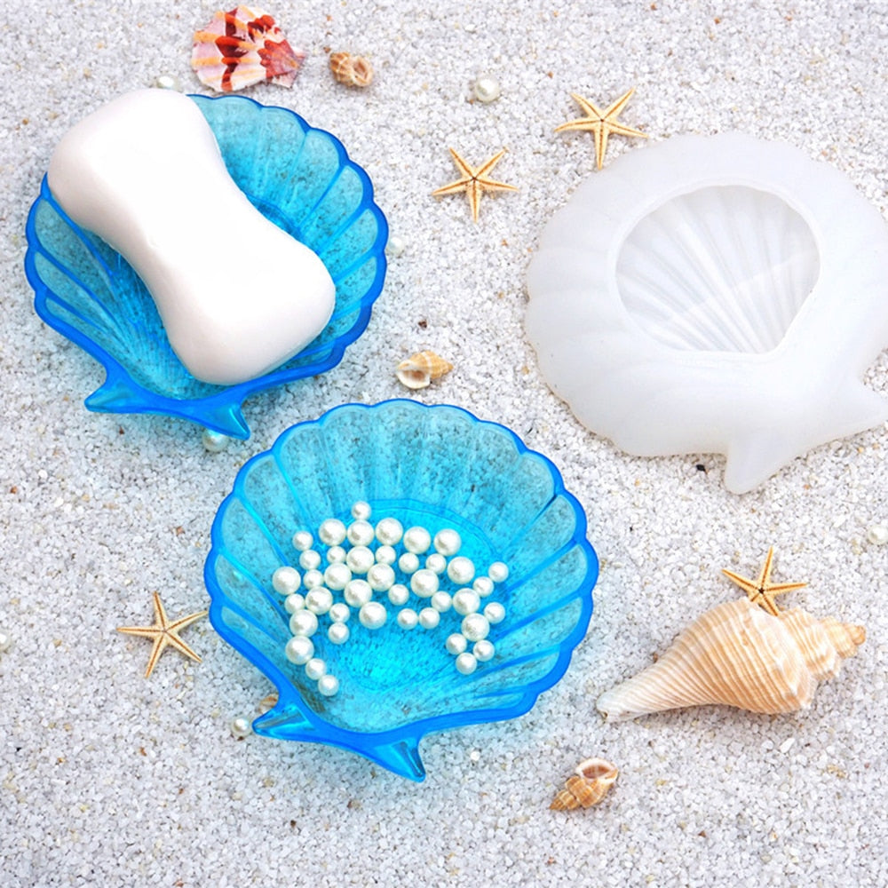 shell resin mold seashell silicone trinket dish
