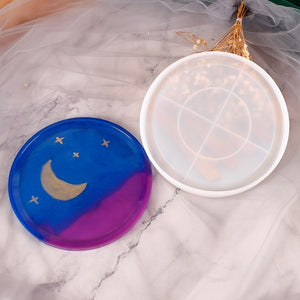 round dish platter resin silicone mold