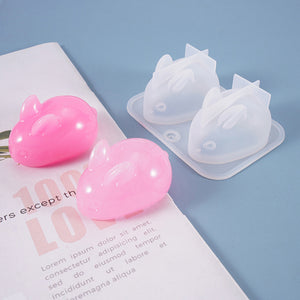Easter 3D Bunny Rabbit Silicone Resin Mold