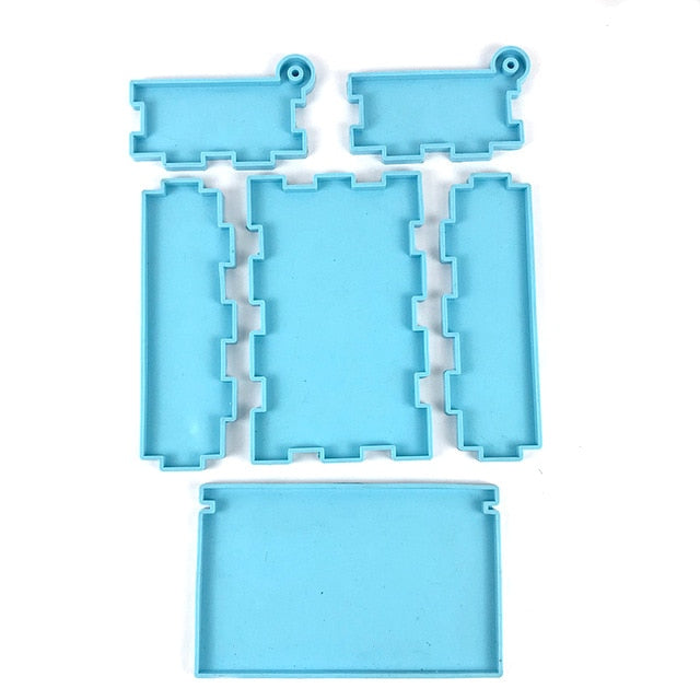domino resin mold silicone box holder