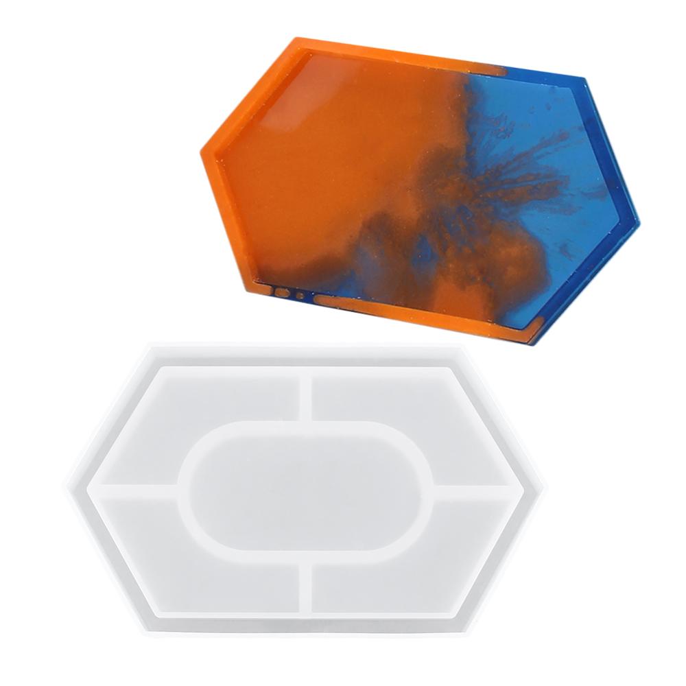 Hexagonal Coaster Silicone Resin Mold Jewelry Storage Tray – Phoenix