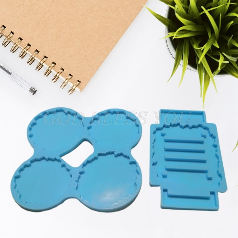 resin coaster mold silicone with stand