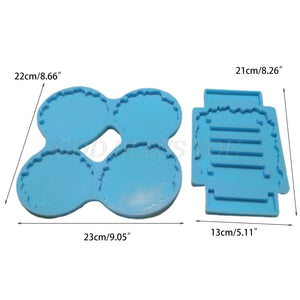resin coaster mold with stand
