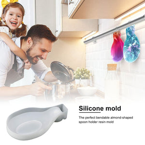 spoon rest resin mold silicone holder