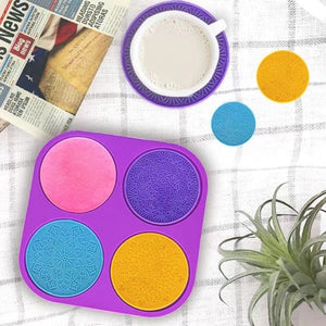 coaster flower silicone mold