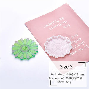 3 piece flower silicone resin mold set