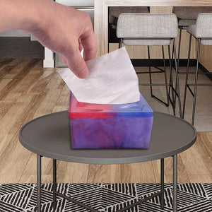 tissue box with opening silicone resin mold with lid