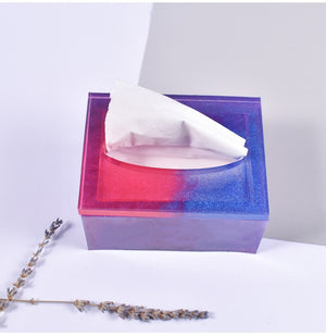 tissue box with opening silicone resin mold lid