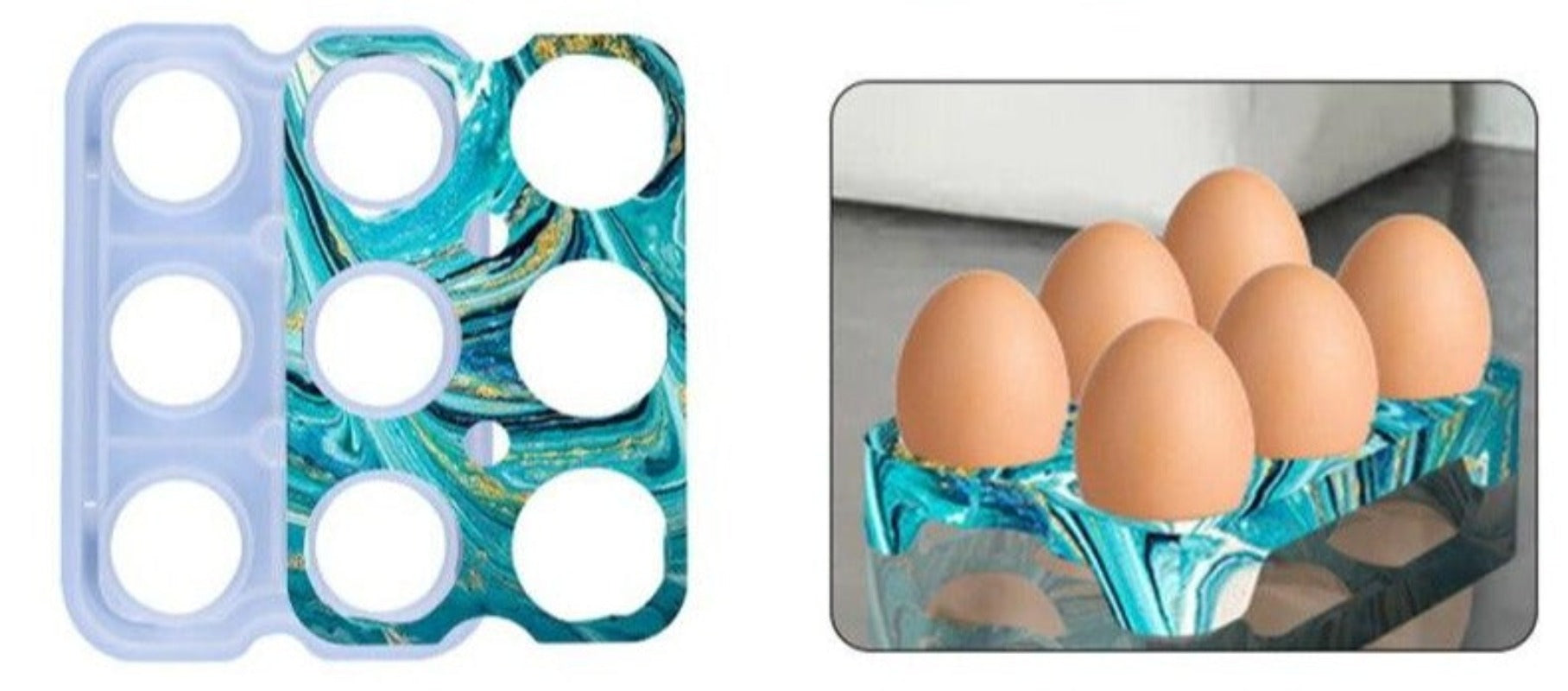 egg holder resin silicone mold