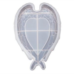 angel wing resin trinket dish silicone resin mold