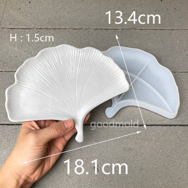 Ginkgo Leaf Silicone Resin Mold Dish