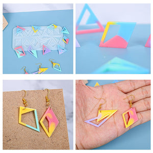 Rhombus Triangle Earring Silicone Resin Jewelry Mold
